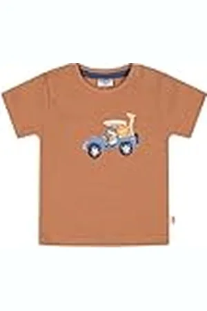 Salt & Pepper BY KIDS PARK Baby Jungen T-Shirt mit Tieren/Wagen Print aus Slub Jersey Conjunto de Playeras para bebés y niños pequeños, , 80 cm