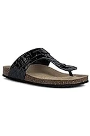 Geox D Brionia, Sandalia Mujer, Black, 40 EU