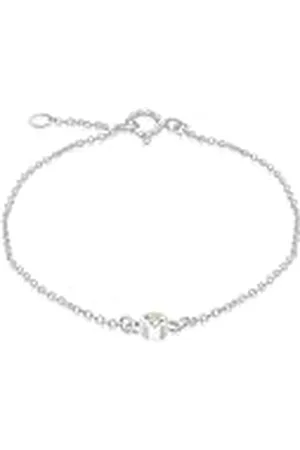 Amazon Pulsera ajustable de esterlina con circonita verde claro, piedra natal de agosto, 16 a 18 cm
