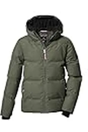 Killtec Niñas Chaqueta acolchada/chaqueta de invierno con capucha KOW 357 GRLS QLTD JCKT, moos, 176, 42150-000