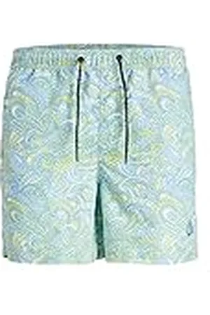 JACK & JONES PLUS Jpstfiji Jjswim Paisley Pls - Bañador para Hombre, Color Azul
