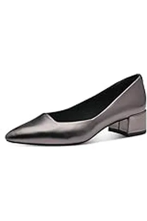 Tamaris Zapatos de Salón de Piel para Mujer, Tacón Cuadrado, Cómodos, , 42 EU