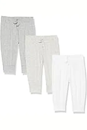 Amazon Pantalón Jogger de algodón elástico (Anteriormente Amazon Aware) Unisex Bebés, Pack de 3, , Prematuro