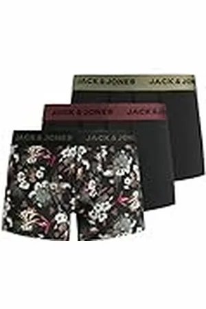 JACK & JONES Hombre Jacflower Micro Fiber 3 Pack Bóxer, ,XL