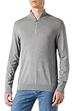 SELECTED Slhberg Half Zip Cardigan B Noos Suter crdigan, Color Gris, XL para Hombre