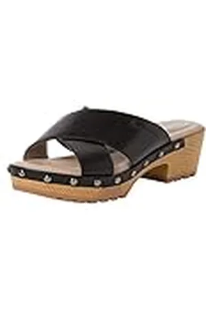 Tamaris 8-87301-20, Pantuflas Mujer, Black, 38 EU Ancho