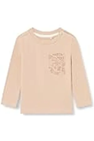 Noppies Camiseta de Manga Larga para niños, Warm Taupe-N179, 62 cm para Bebés