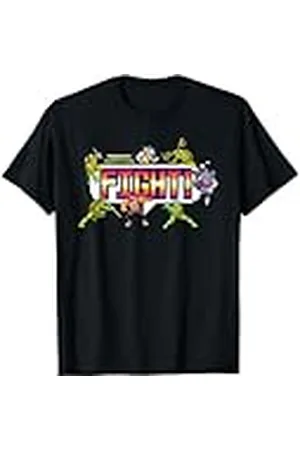 Teenage Mutant Ninja Turtles TMNT Retro Videojuego Lucha Leonardo Shredder & Co Camiseta