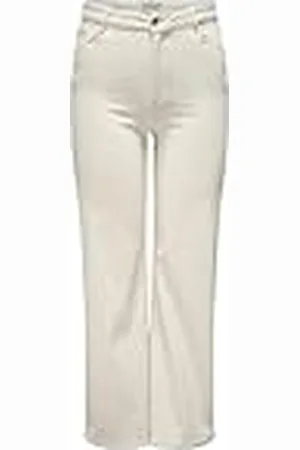 ONLY Carwilly HW Wide Jeans Crobox Vaqueros Anchos, , 48W x 32L para Mujer
