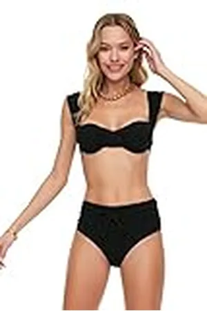 Trendyol Bikini de Cintura Alta Estructurado Parte Inferior, , 36 para Mujer