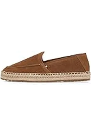Tommy Hilfiger Alpargatas Hombre Flex Loafer con logotipo, Marrón (Coconut Grove), 41