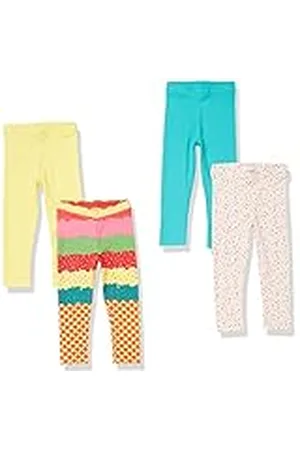 Amazon Leggings (Previamente Spotted Zebra) Niña, Pack de 4, , 2 años