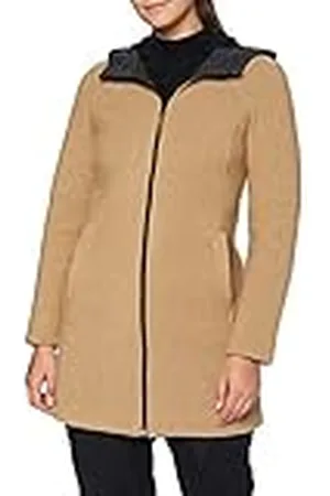 CMP Parka de mujer de lana con capucha fija, , L