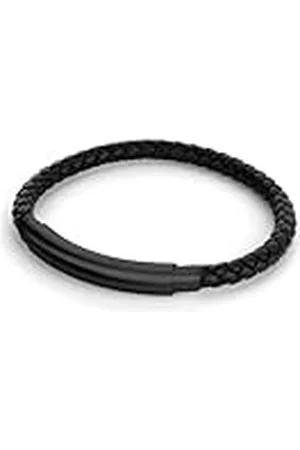 Fynch-Hatton FHJ-0098-B-88 - Pulsera de piel con acero inoxidable en color , 88, Cuero, No es una piedra preciosa