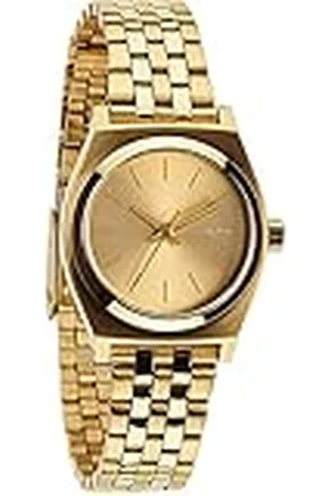 Nixon Small Time Teller - Reloj de cuarzo para mujer, correa de acero inoxidable color