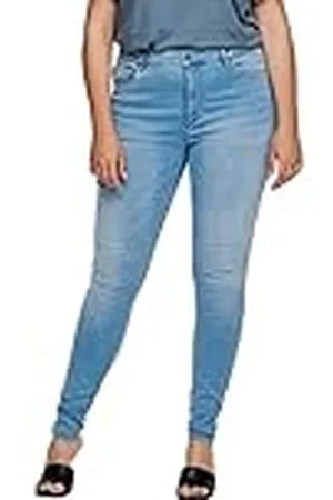 ONLY NOS Caraugusta HW SK Jeans Bj13333 LBD Noos, Light Blue Denim, 48 para Mujer