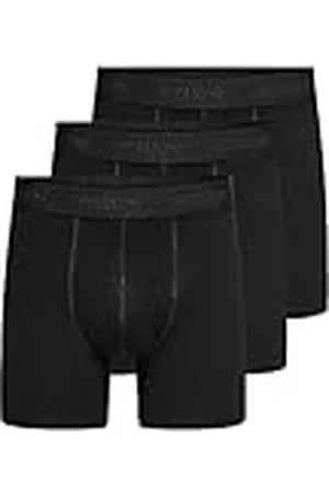 Only & Sons Onsfitz Noos-Juego de 3 Troncos sólidos Bóxer, , XXL para Hombre