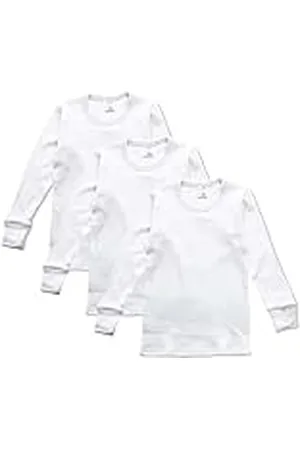 Abanderado Pack Camiseta Manga Larga Cuello Redondo Junior Algodón de Invierno Niño x3, , 4 años