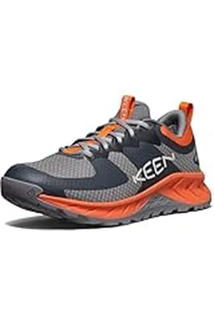 Keen Versacore Waterproof, Zapatos para Senderismo Hombre, Steel Grey/Scarlet Ibis, 42 EU