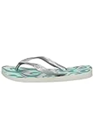 Havaianas Spring, Chanclas, para Mujer, Blanco / Plata / Azul / Verde, 35/36 EU