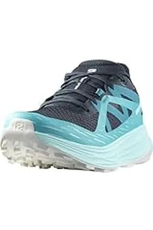 Salomon Ultra Flow Zapatillas de Trail Running para Mujer, Comodidad inmediata, Amortiguación del asfalto al sendero, Preparada para terrenos mixtos, Carbon, 36 2/3