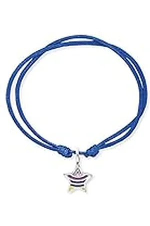 HERZENGEL Pulsera de nailon para niñas y niños, con colgante de esmalte, cierre de ojal, longitud ajustable, sin níquel, Eine Grösse, Nailon, No es una piedra preciosa