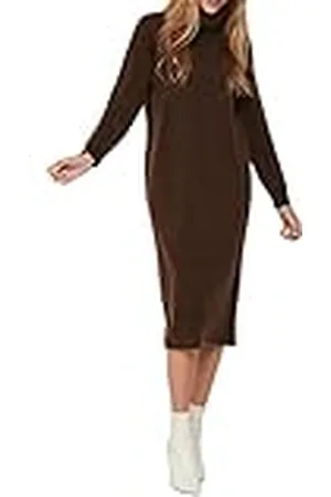ONLY Onlbrandie L/S Roll Neck Dress Knt Noos Vestido, , M Mujer