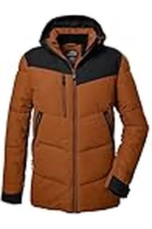 Killtec Hombre Chaqueta acolchada/chaqueta de invierno con capucha KOW 306 MN QLTD JCKT, gebranntes orange, M, 41838-000