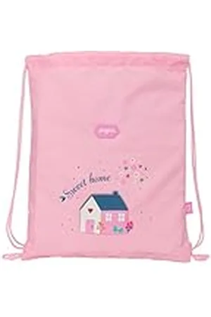 Glowlab KIDS SWEET HOME - Mochila Saco Plano Junior, Tejido Reciclable, Mochila, Ideal para Niños de Diferentes Edades, Cómoda y Versátil, Calidad y Resistencia, 26x1x34 cm, Color