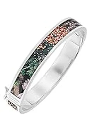 Christian Lacroix – Pulsera para Mujer de latón y Metal Plateado y Motivos X16280M, tamaño Mediano