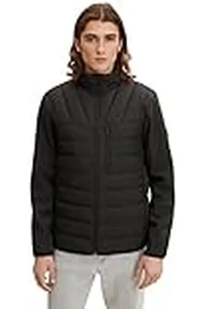 TOM TAILOR Hombre Chaqueta acolchada híbrida 1031781, , M