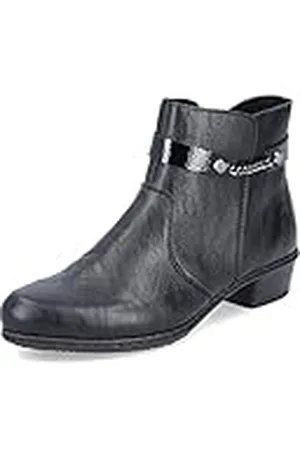 Rieker Mujer Botines Y0783, señora Botines,Zapato de transición,Zapato de Invierno,Botas,Bota,Media Bota,Forrado,Negro (Schwarz / 00),40 EU / 6.5 UK