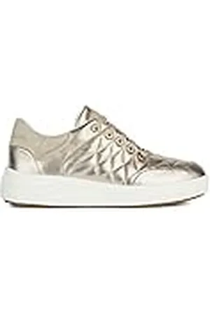 Geox D Dalyla B, Sneakers para Mujer, Multicolor (Champagne/Lt Taupe), 39 EU
