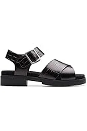 Clarks Orinoco Cross, Sandalia Mujer, Black, 40 EU