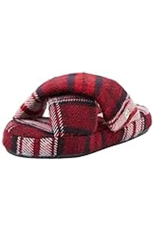 Tommy Hilfiger Home Slipper FW0FW07608, Pantuflas Mujer, Rojo (Tartan Check), 38 EU