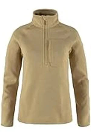 Fjällräven Fjallraven 87155-196 Övik Fleece Half Zip W Sweatshirt Mujer Dune Tamaño XXL
