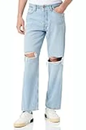 JACK & JONES Jjieddie Jjoriginal Cj 289 Pcw Ln Pantalón, Azul Denim, 34W x 34L para Hombre
