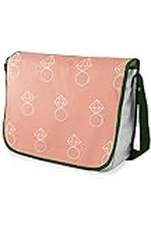 Bonamaison Bolso escolar de mensajero impreso digitalmente con correa caqui para estudiantes, bolsa cruzada, bolsa de mensajero, bolsa de hombro para la escuela, vuelta a la escuela, tamaño: 29 x 36