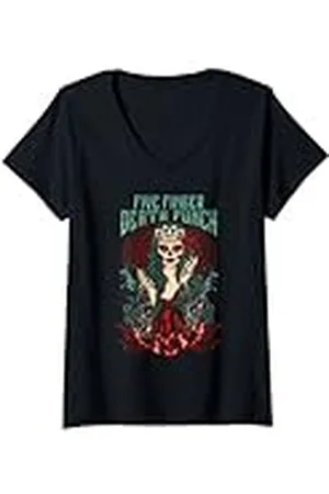 Five Finger Death Punch 5FDP - Lady Muerte Camiseta Cuello V