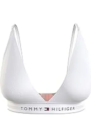 Tommy Hilfiger Mujer Sujetador de Triángulo Stretch, Blanco (White), XL