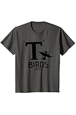 GREASE Niños Grasa T Birds Logo Negro Niños Camiseta
