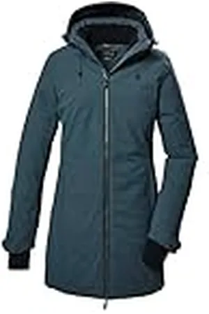 Killtec Mujer Parka funcional/parka con capucha KOW 307 WMN PRK, hellpetrol, 46, 41821-000