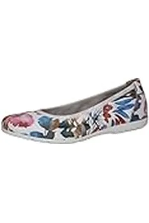 Caprice 9-22150-42, Bailarina Mujer, Blanco-Flor, 37 EU