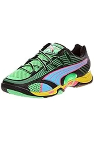 PUMA Accelerate V Tricks II, Zapatillas de Balonmano para Hombre, Negro (Noir/Turquoise/Rose Fluo/Vert Fluo), 48,5