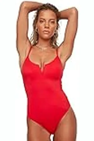 Trendyol Bañador de Punto Liso para Mujer, , 40