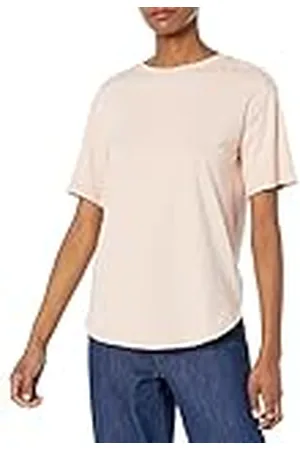 Amazon Camiseta Holgada de Manga Corta Tipo túnica y algodón orgánico (Disponible en Tallas Grandes) (Previamente Amazon Aware) Mujer, , XS