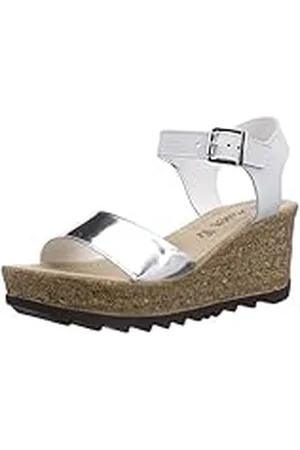 QS by s.Oliver Sandalias de cuña 28341 Blanco / Plata EU 40