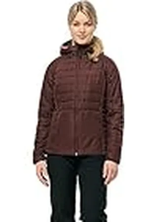Jack Wolfskin Lapawa Ins Sudadera con Capucha W Chaqueta, Dark Maroon, XL para Mujer