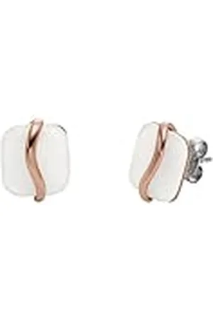 Skagen Pendientes para Mujer en Acero Inoxidable o Semipreciosos con Cierre Posterior de Pasador
