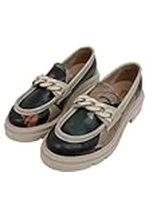 Dogo Women Vegan Leather Loafers - Petals Design